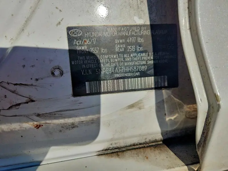 2017 HYUNDAI SONATA SPORT  