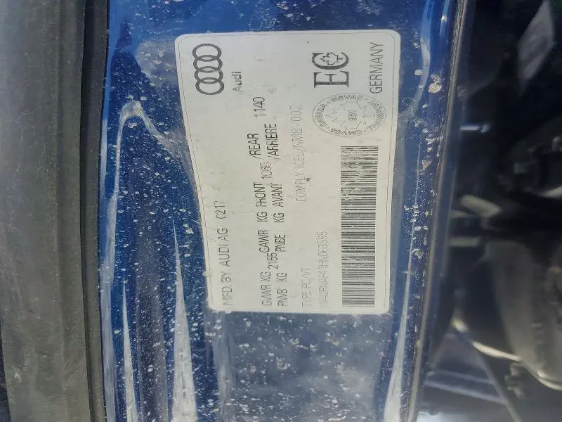 2017 AUDI A4 PRESTIGE  