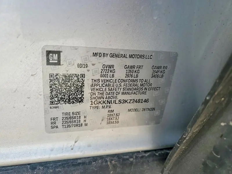 2019 GMC ACADIA SLT-1  
