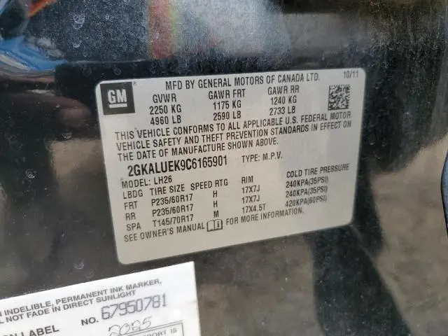 2012 GMC TERRAIN SLT  
