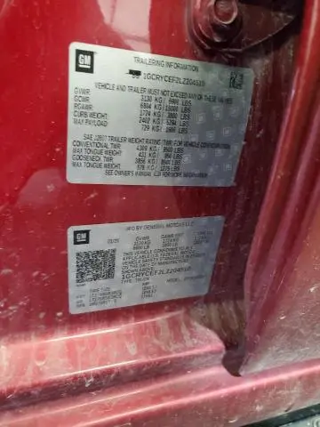 2020 CHEVROLET SILVERADO K1500 TRAIL BOSS CUSTOM  