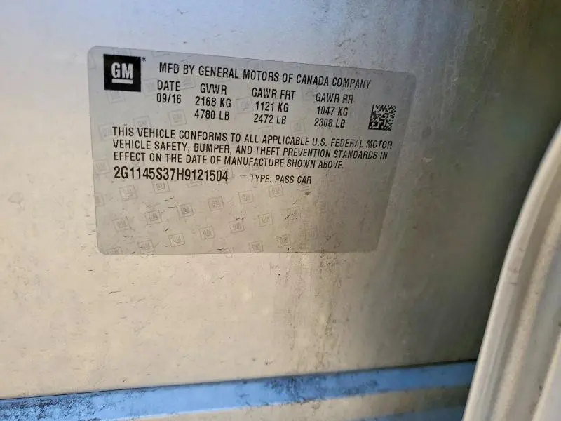 2017 CHEVROLET IMPALA PREMIER  