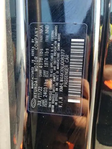 2022 HYUNDAI ELANTRA N   