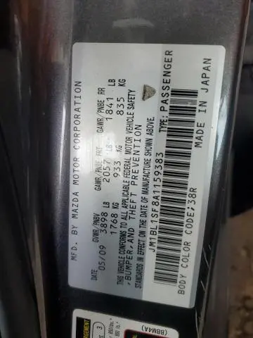 2010 MAZDA 3 I  