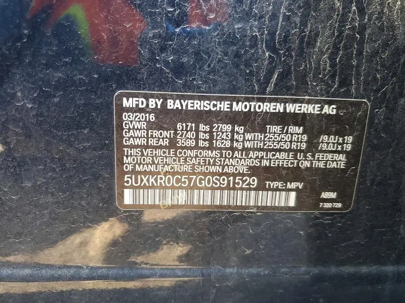 2016 BMW X5 XDRIVE35I  