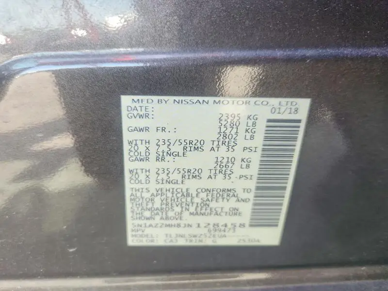 2018 NISSAN MURANO PLATINUM  