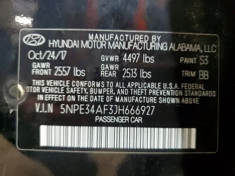 2018 HYUNDAI SONATA SEL  