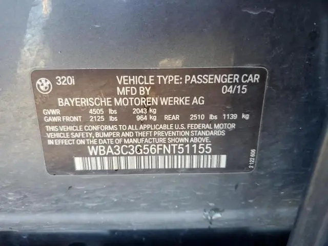 2015 BMW 320 I XDRIVE  