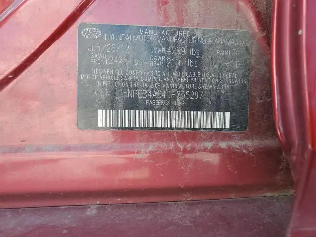 2013 HYUNDAI SONATA GLS