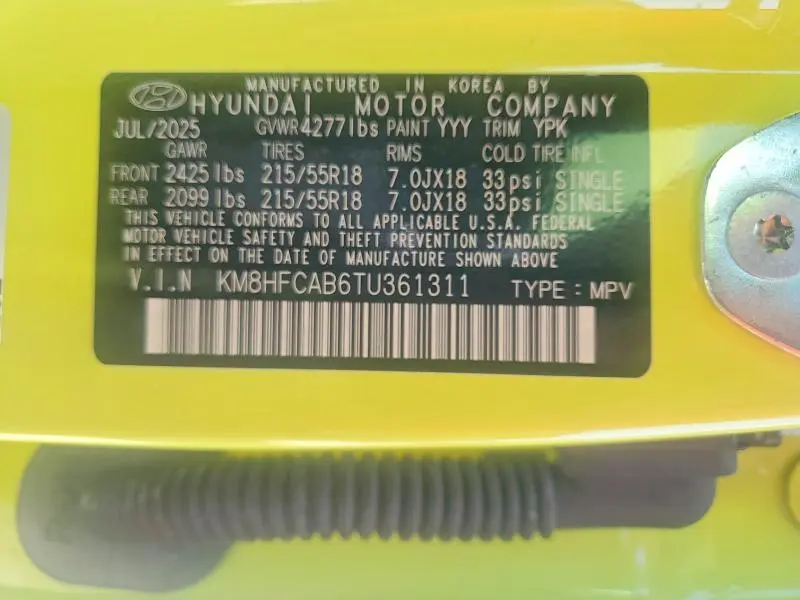 2026 HYUNDAI KONA SEL SPORT  