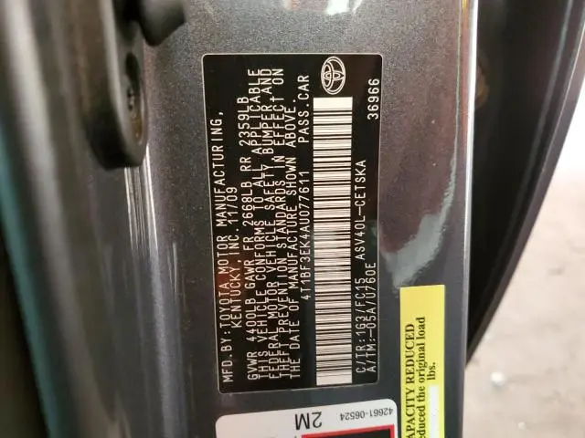2010 TOYOTA CAMRY BASE