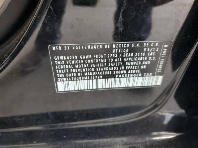 2012 VOLKSWAGEN JETTA TDI  