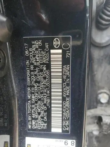 2018 TOYOTA CAMRY L  