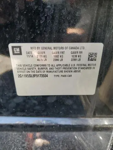 2015 CHEVROLET IMPALA LS  