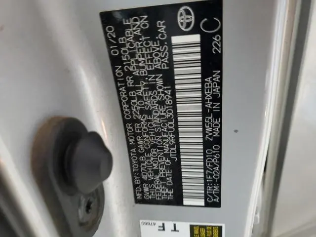 2020 TOYOTA PRIUS LE  