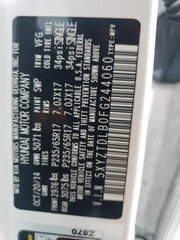 2015 HYUNDAI SANTA FE SPORT   