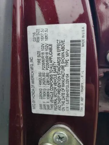 2016 ACURA RDX TECHNOLOGY  