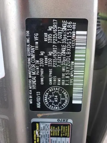 2013 HYUNDAI SANTA FE SPORT   