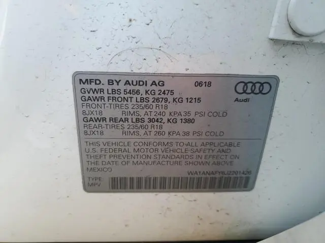 2018 AUDI Q5 PREMIUM  