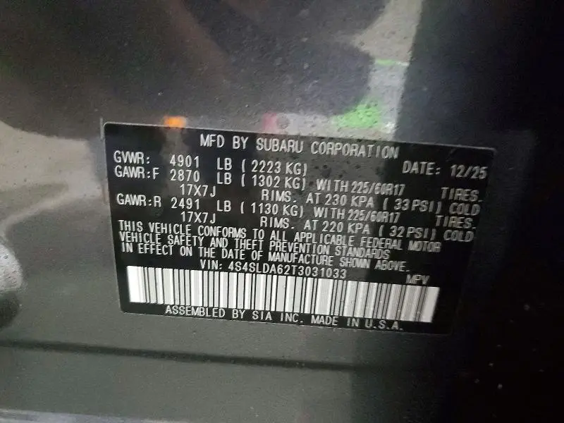 2026 SUBARU FORESTER   