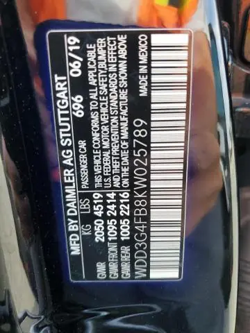 2019 MERCEDES-BENZ A 220 4MATIC  
