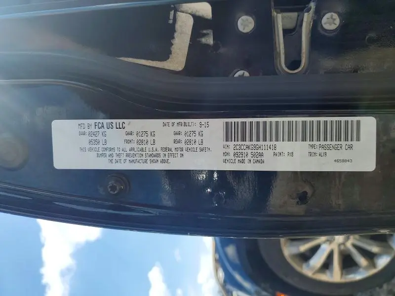 2016 CHRYSLER 300C   