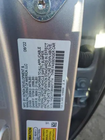 2022 HONDA ACCORD SPORT  