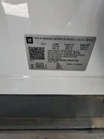 2020 CHEVROLET BLAZER 2LT  
