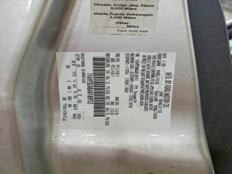 2010 FORD FOCUS SES  