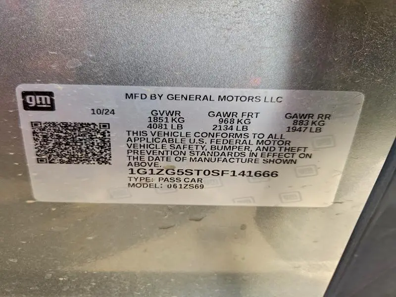 2025 CHEVROLET MALIBU RS  