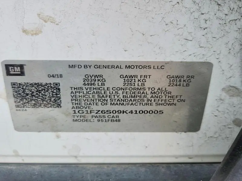 2019 CHEVROLET BOLT EV PREMIER  