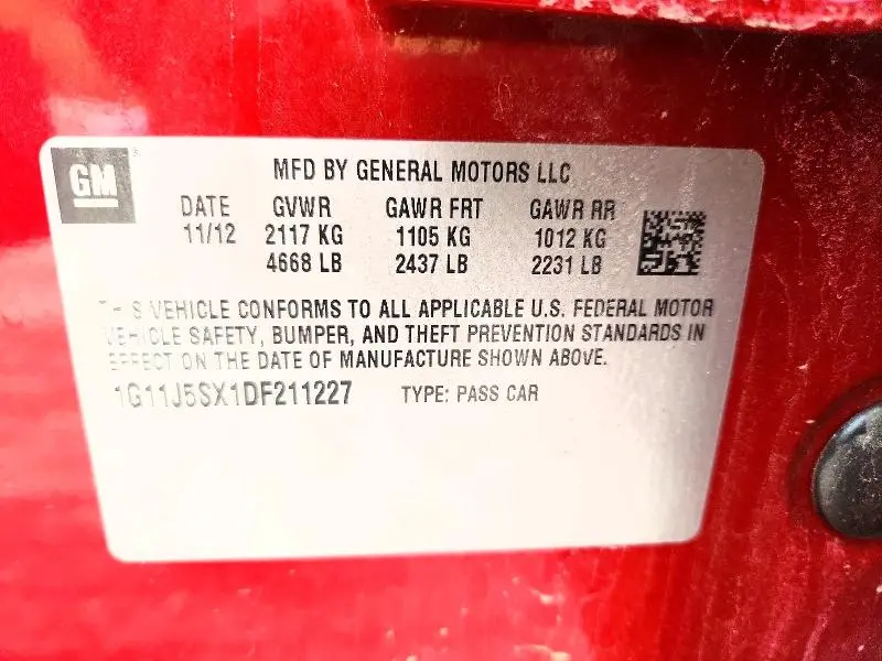 2013 CHEVROLET MALIBU LTZ  