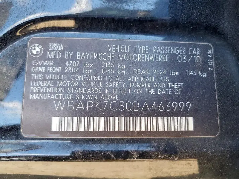 2011 BMW 328 XI  
