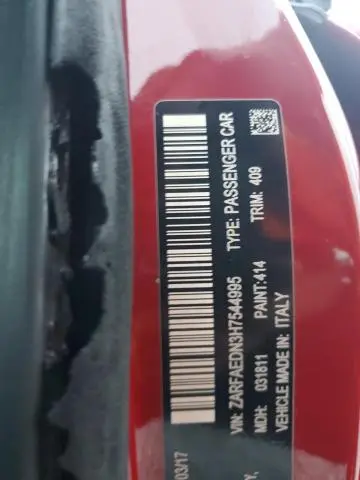 2017 ALFA ROMEO GIULIA Q4  