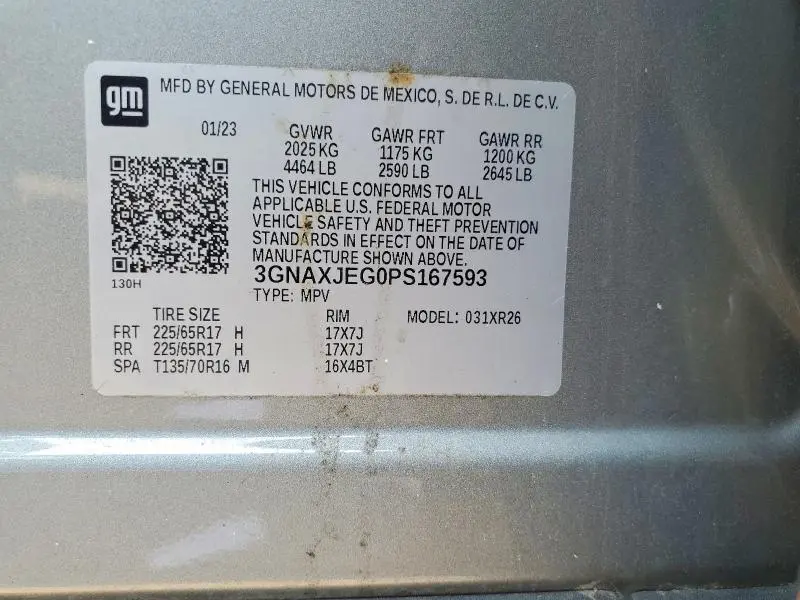 2023 CHEVROLET EQUINOX LT  
