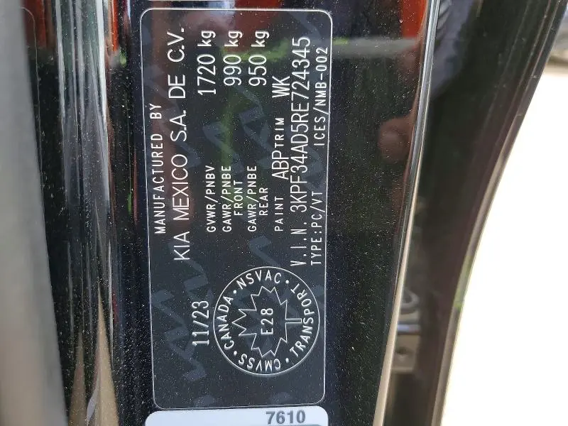 2024 KIA FORTE EX  