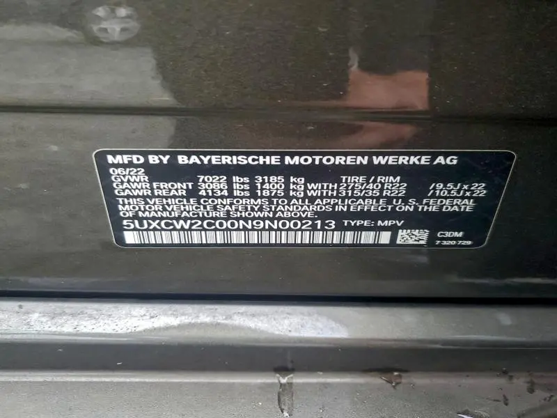 2022 BMW X7 XDRIVE40I  