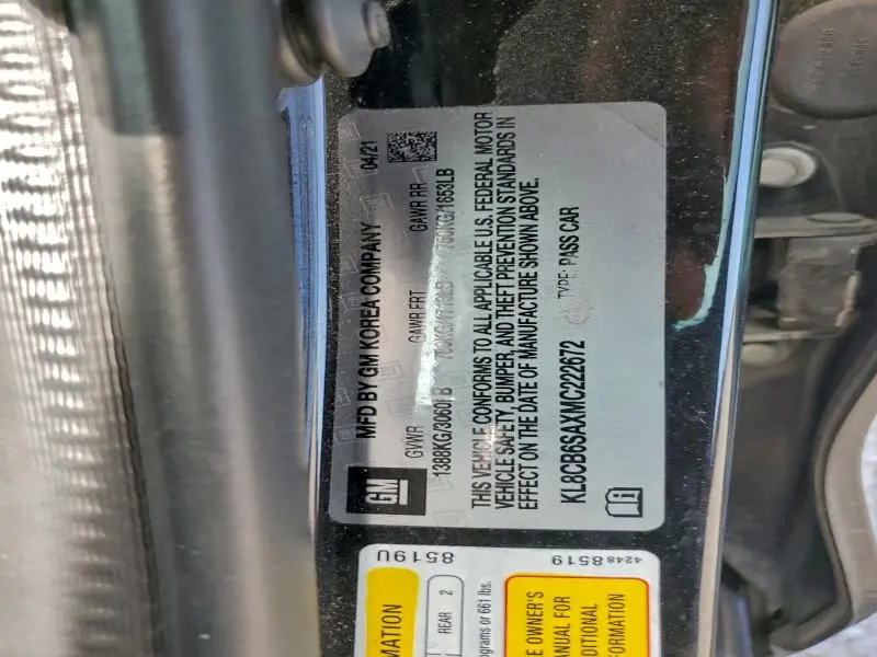 2021 CHEVROLET SPARK LS  