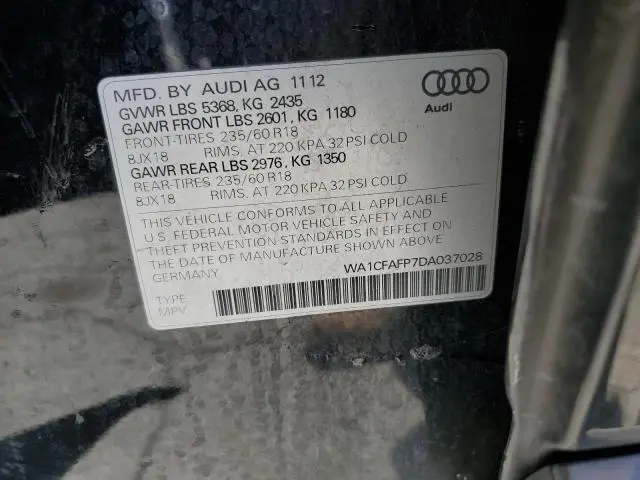 2013 AUDI Q5 PREMIUM  