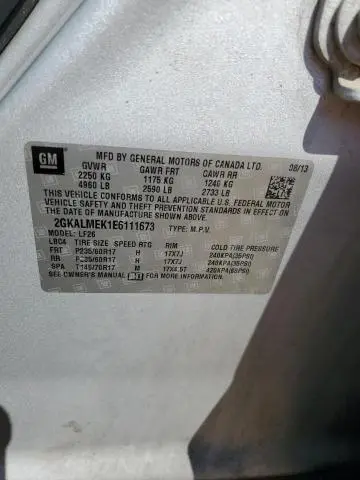 2014 GMC TERRAIN SLE  