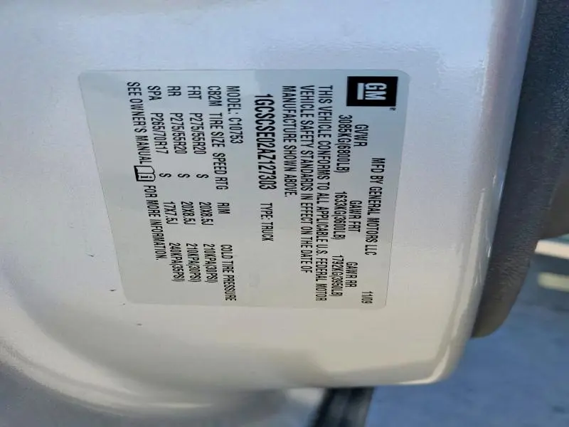 2010 CHEVROLET SILVERADO C1500 LT  