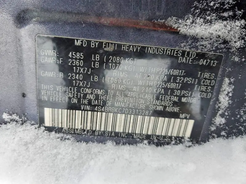2013 SUBARU OUTBACK 2.5I LIMITED  