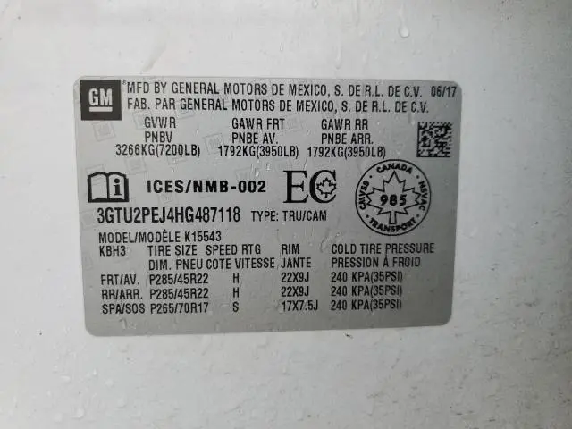 2017 GMC SIERRA K1500 DENALI  