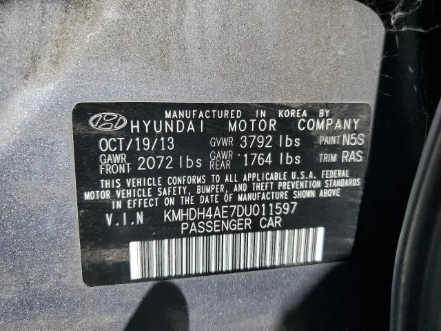 2013 HYUNDAI ELANTRA GLS  
