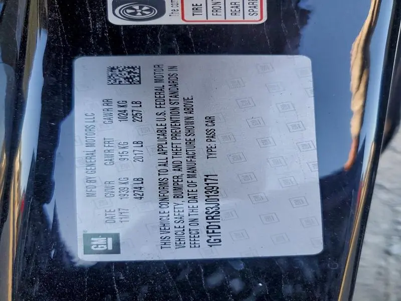 2018 CHEVROLET CAMARO LT  