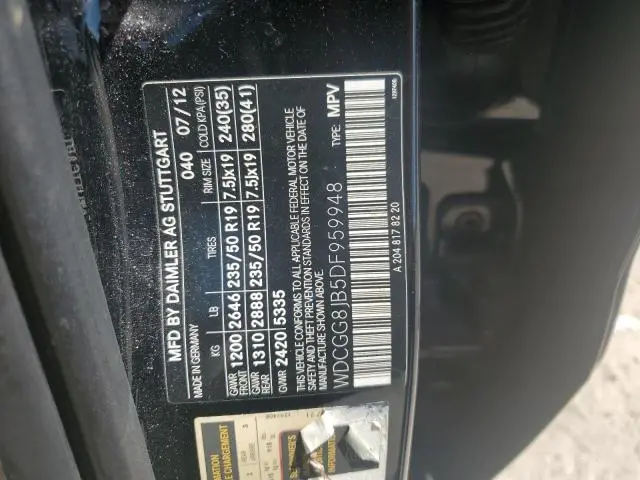 2013 MERCEDES-BENZ GLK 350 4MATIC  