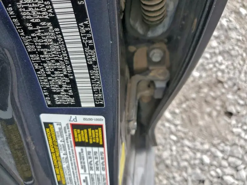 2012 TOYOTA CAMRY SE  