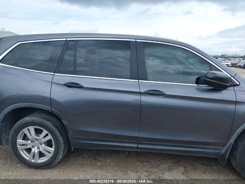 2017 HONDA PILOT LX