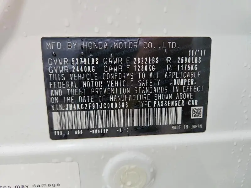 2018 ACURA RLX SPORT HYBRID ADVANCE  