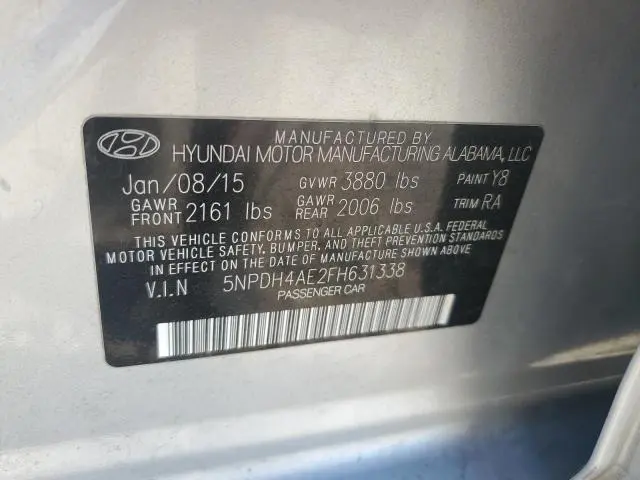 2015 HYUNDAI ELANTRA SE